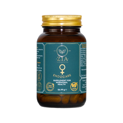 Хранителна добавка Zia EndoCare за хормонален дисбаланс, ПМС и менопауза симтоми