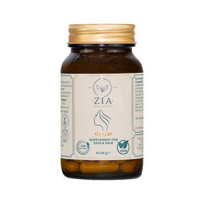Хранителна добавка Zia Glow за здрава и сияйна кожа и коса
